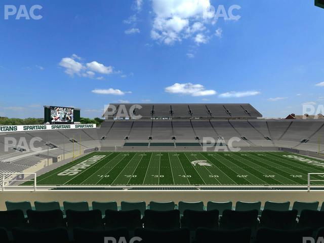 Seating view for Spartan Stadium (Michigan) Section Spartan Club 8