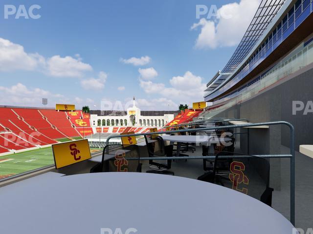 Seating view for Los Angeles Memorial Coliseum Section Loge 424