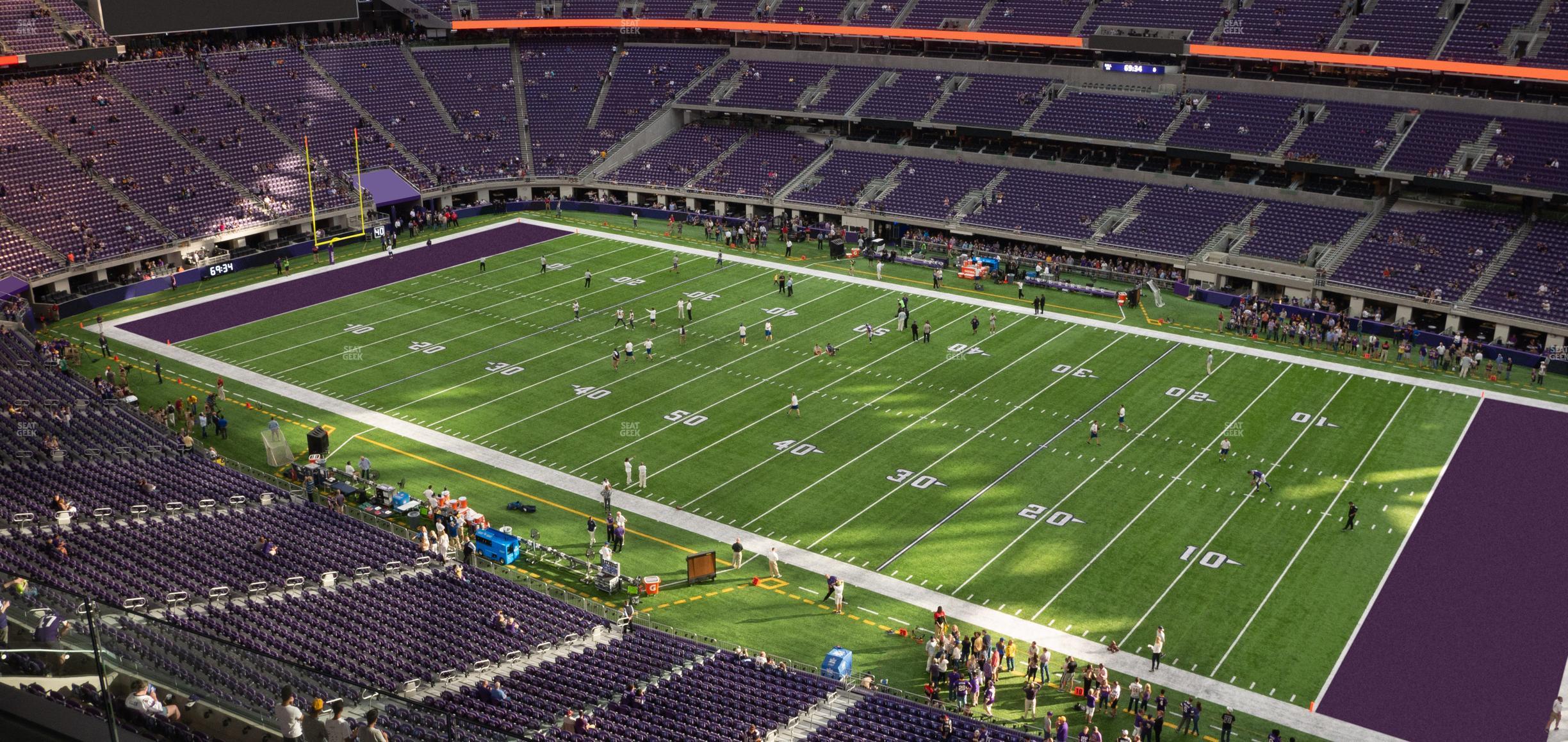 Seating view for U.S. Bank Stadium Section 308