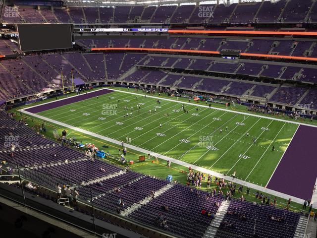 Seating view for U.S. Bank Stadium Section 308