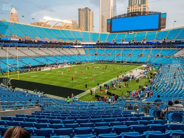 Seating view for Bank of America Stadium Section 253