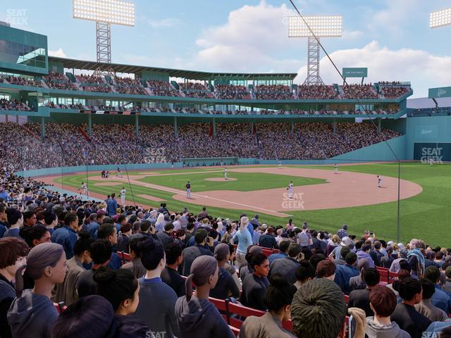 Seating view for Fenway Park Section Loge Box 99