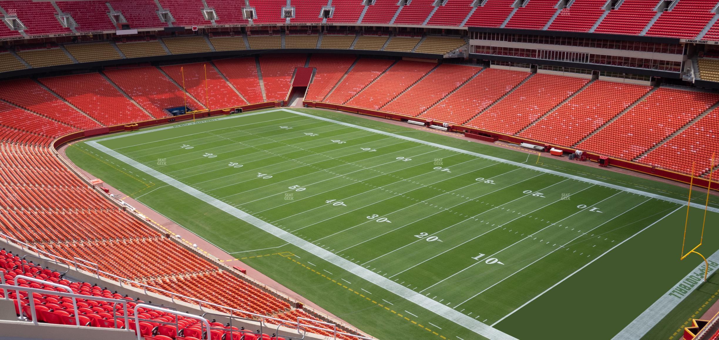 Seating view for GEHA Field at Arrowhead Stadium Section 341