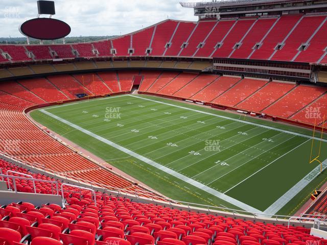 Seating view for GEHA Field at Arrowhead Stadium Section 341