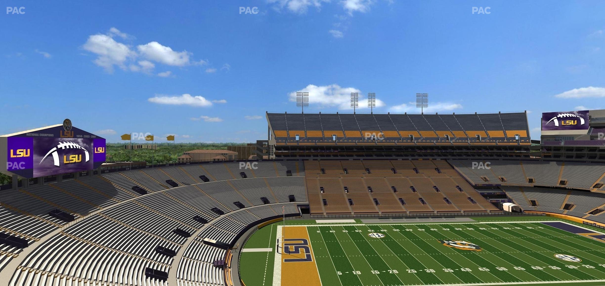 Seating view for Tiger Stadium Section Club 310