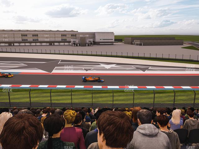 Seating view for Circuit of The Americas Section Turn 19 Bleachers 2