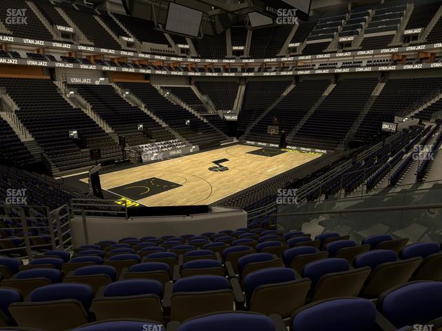 Seating view for Delta Center Section 21