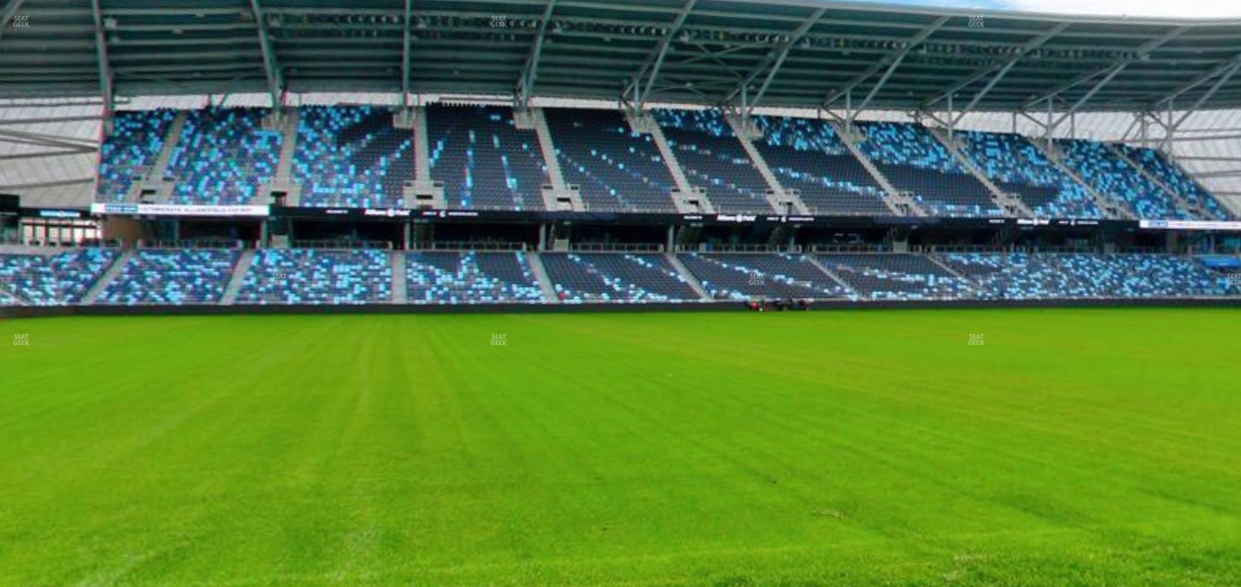 Seating view for Allianz Field Section Field Club 10