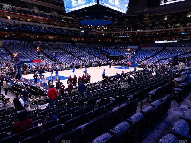 Seating view for American Airlines Center Section 121