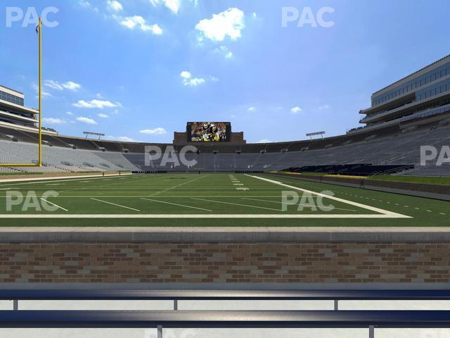 Seating view for Notre Dame Stadium Section 36