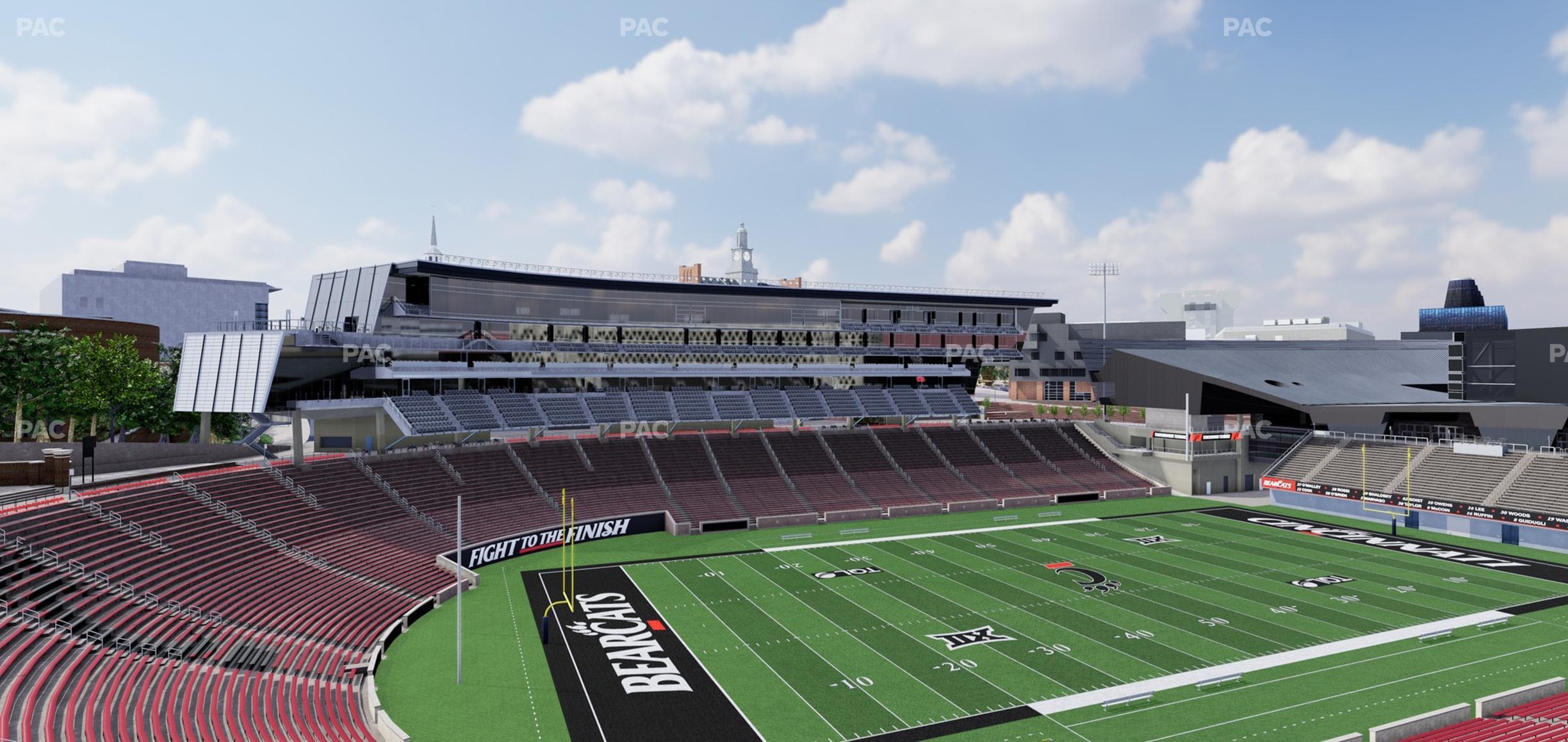 Seating view for Nippert Stadium Section 212