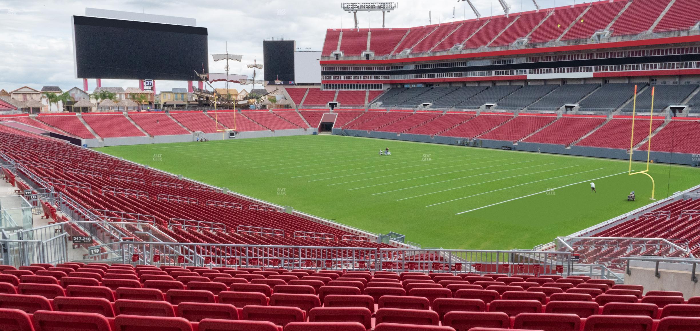 Seating view for Raymond James Stadium Section 218