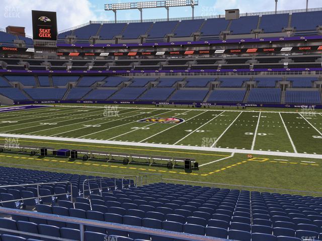 Seating view for M&T Bank Stadium Section 152