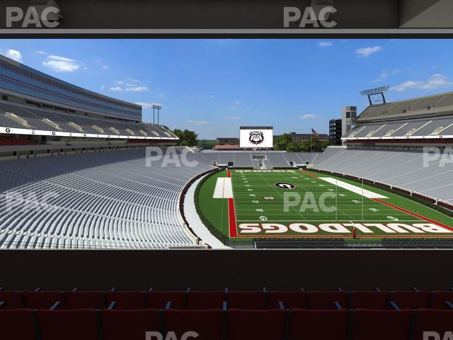 Seating view for Sanford Stadium Section East Upper Club 221