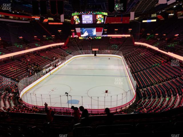 Seating view for Scotiabank Saddledome Section 219