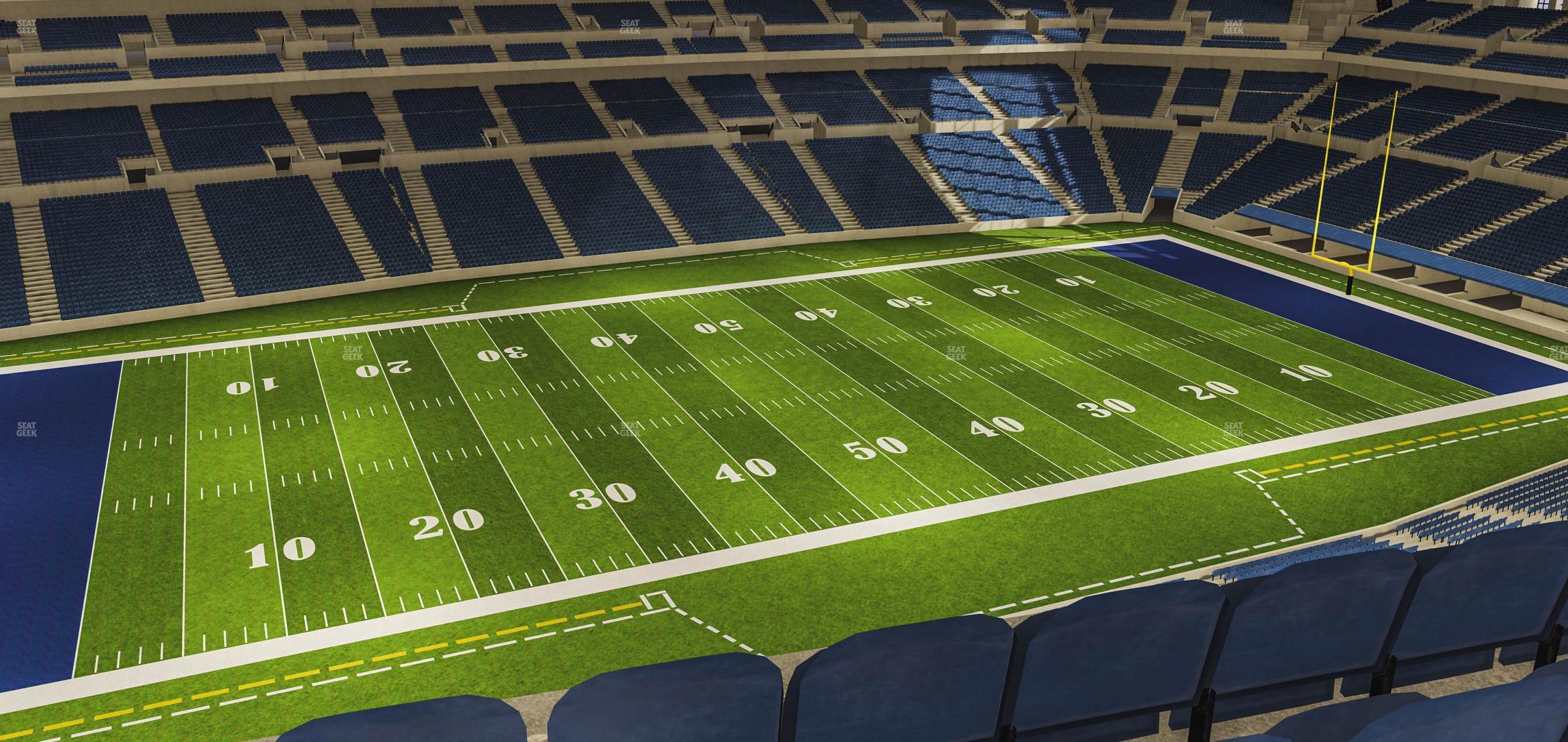 Seating view for Lucas Oil Stadium Section 543