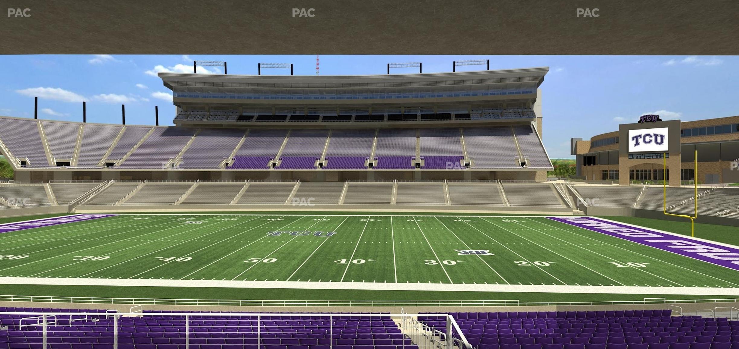 Seating view for Amon G. Carter Stadium Section Founders Suite 2