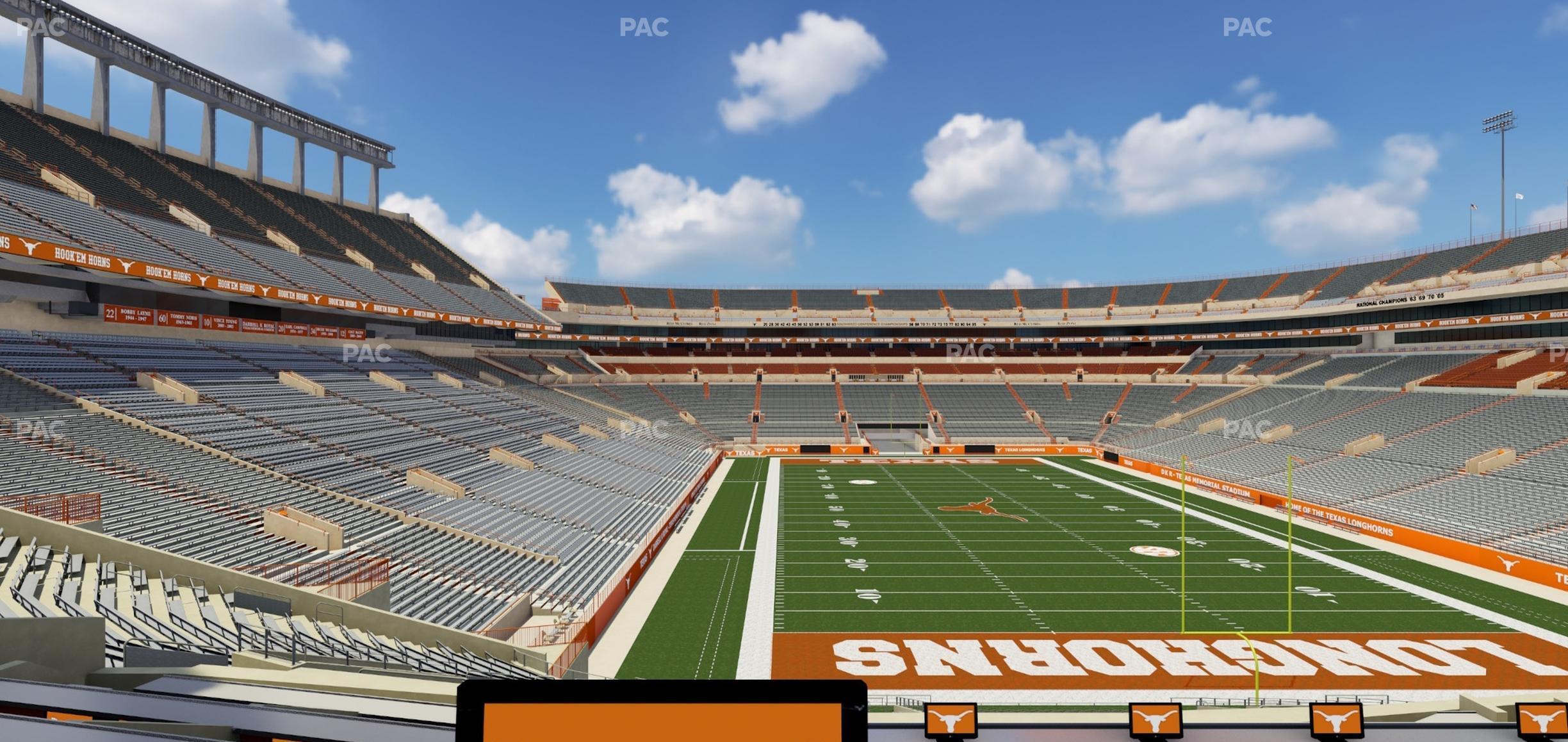 Seating view for Darrell K Royal - Texas Memorial Stadium Section 40 B