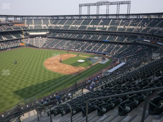 Seating view for Coors Field Section Upper 347