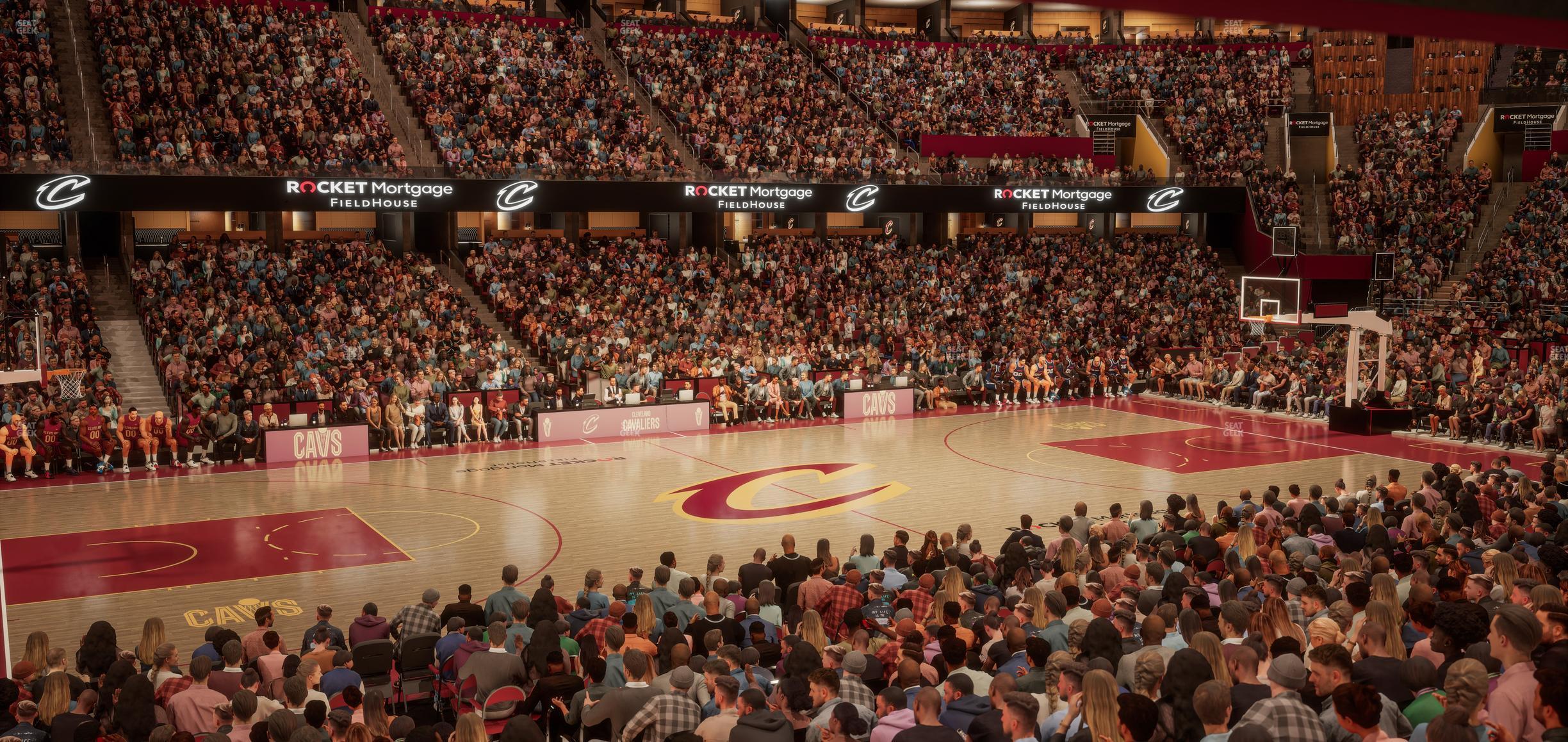 Seating view for Rocket Mortgage FieldHouse Section Founders Suite 23