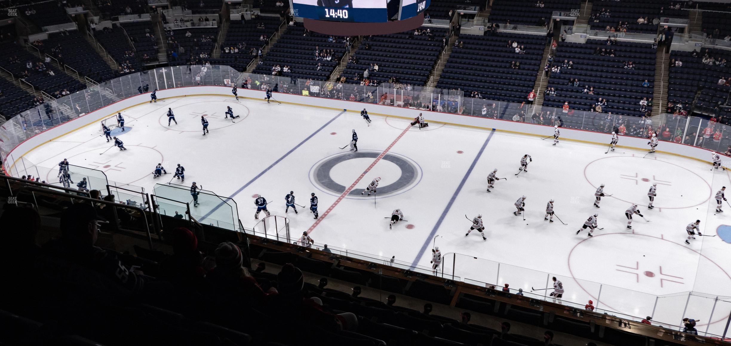 Seating view for Canada Life Centre Section 319