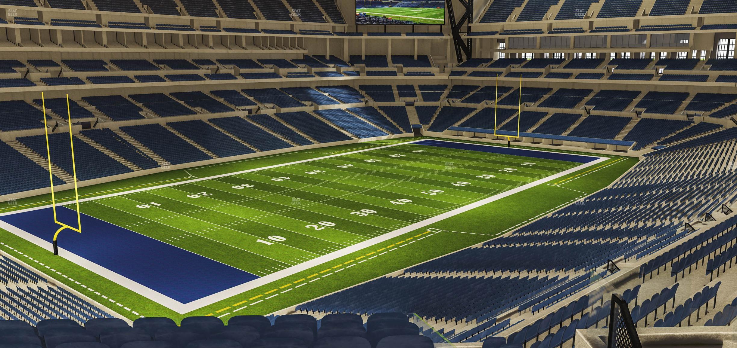 Seating view for Lucas Oil Stadium Section 447