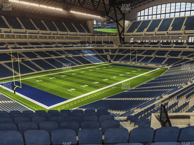 Seating view for Lucas Oil Stadium Section 447