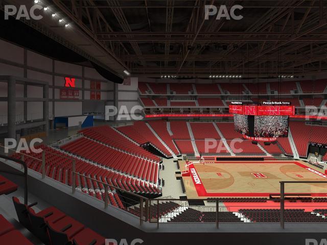 Seating view for Pinnacle Bank Arena Section 221