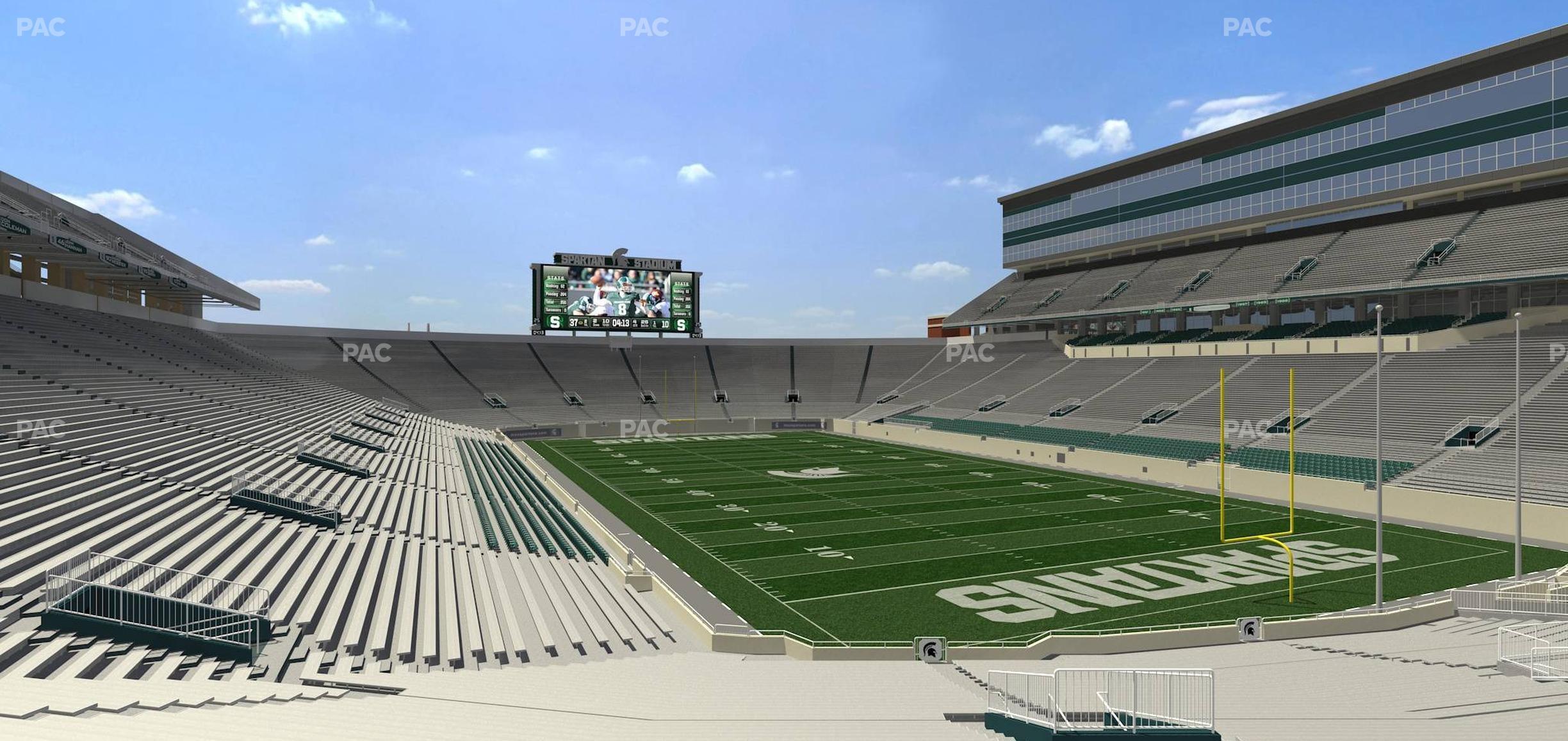 Seating view for Spartan Stadium (Michigan) Section 3