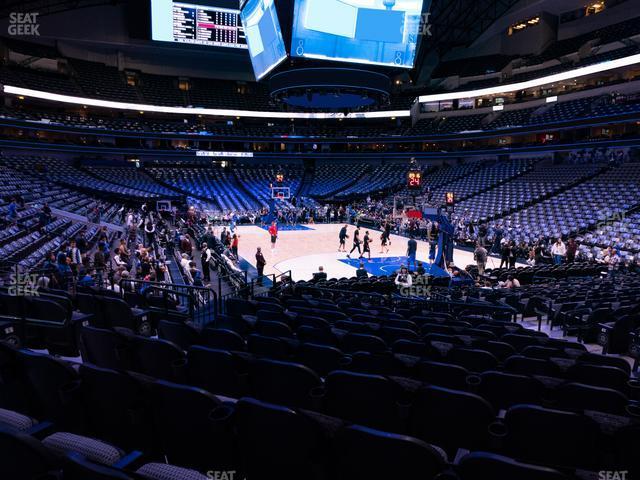 Seating view for American Airlines Center Section 114