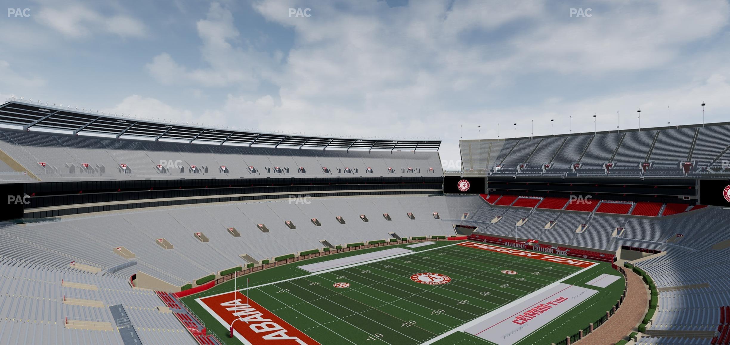 Seating view for Bryant Denny Stadium Section U 3 Q