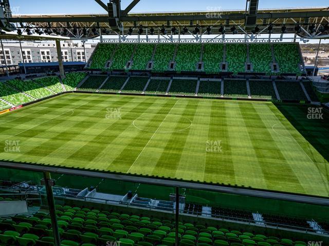 Seating view for Q2 Stadium Section Porch Loge 13