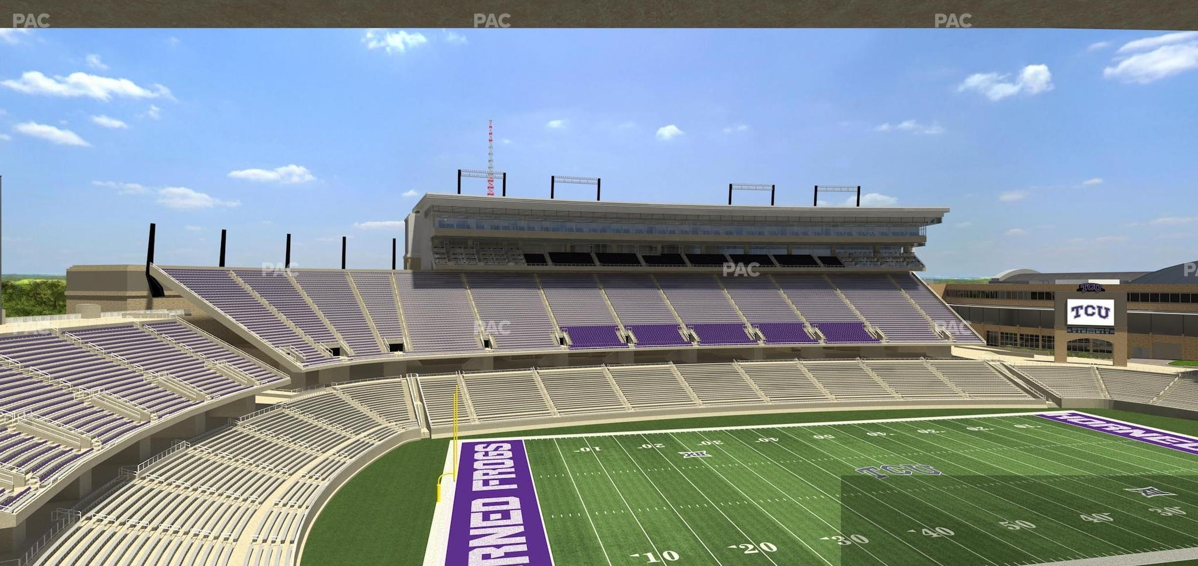 Seating view for Amon G. Carter Stadium Section Champions Suite 17