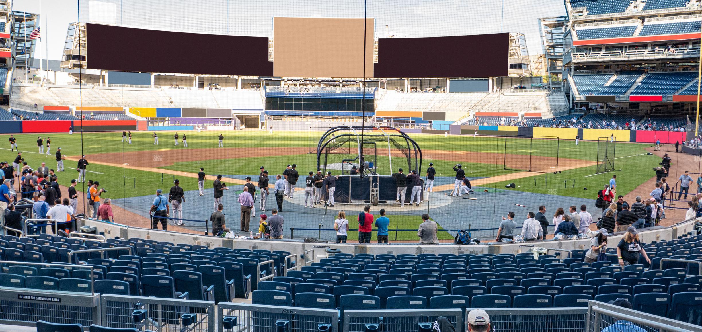 Seating view for Yankee Stadium Section Field Mvp 120 B