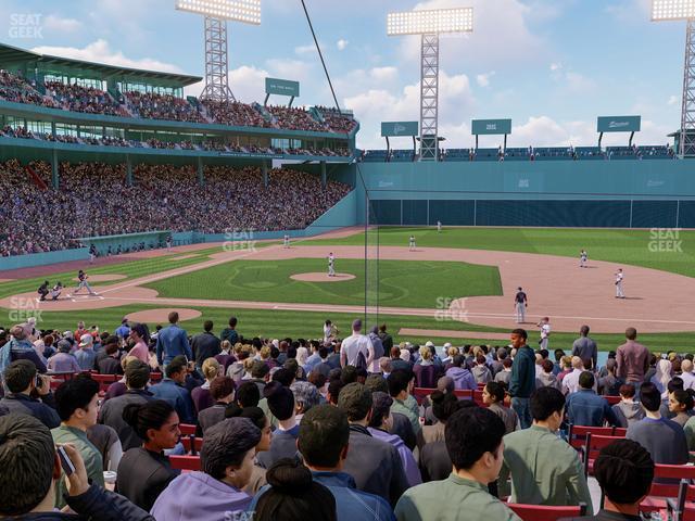 Seating view for Fenway Park Section Loge Box 114