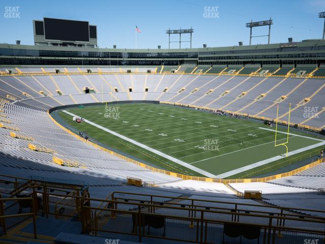 Seating view for Lambeau Field Section 336