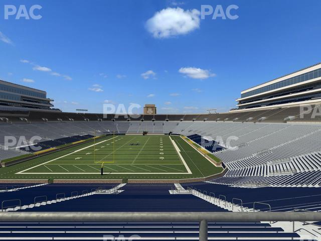 Seating view for Notre Dame Stadium Section 118