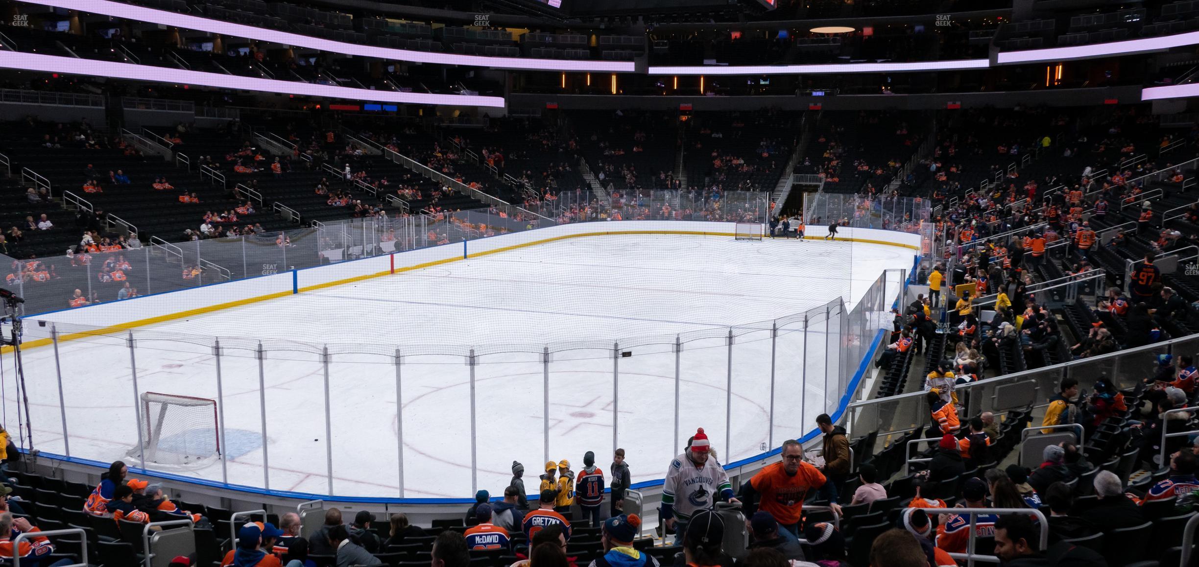 Seating view for Rogers Place Section 109