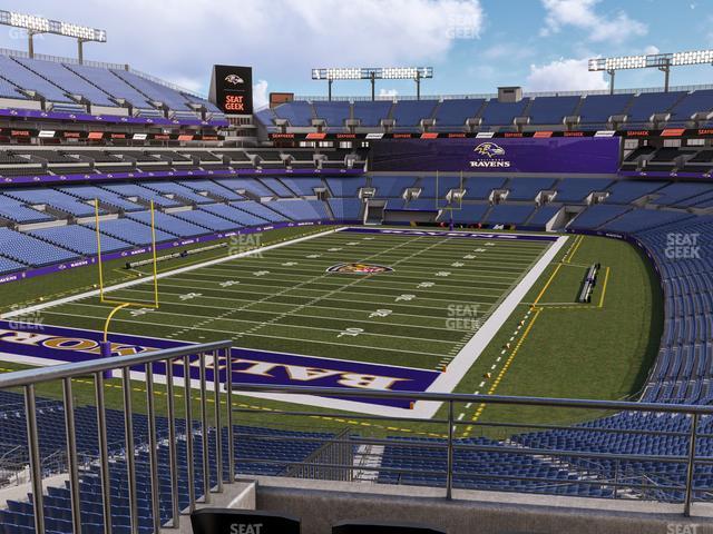 Seating view for M&T Bank Stadium Section 237