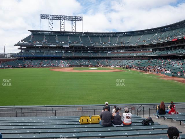 Seating view for Oracle Park Section Bleachers 138