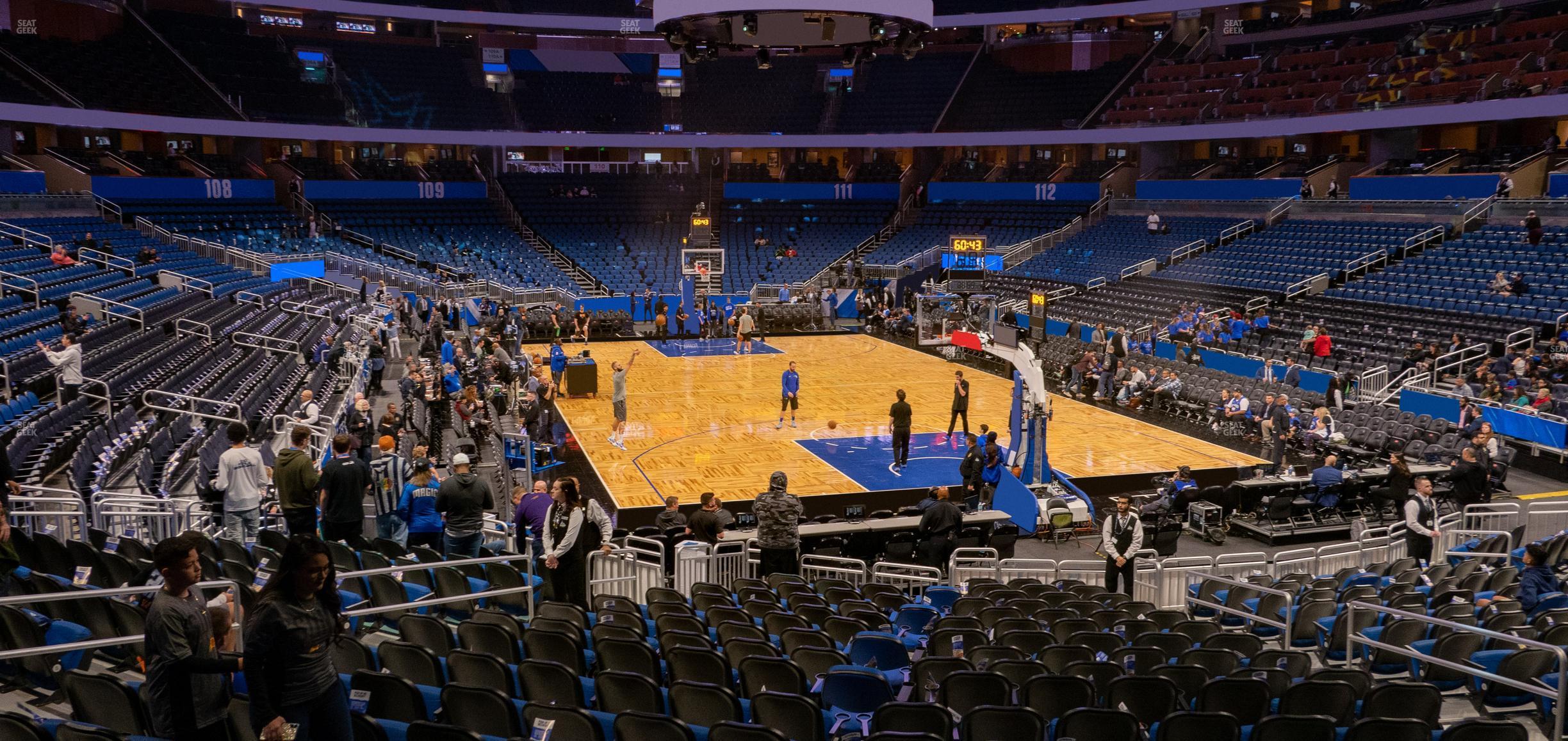 Seating view for Kia Center Section 102