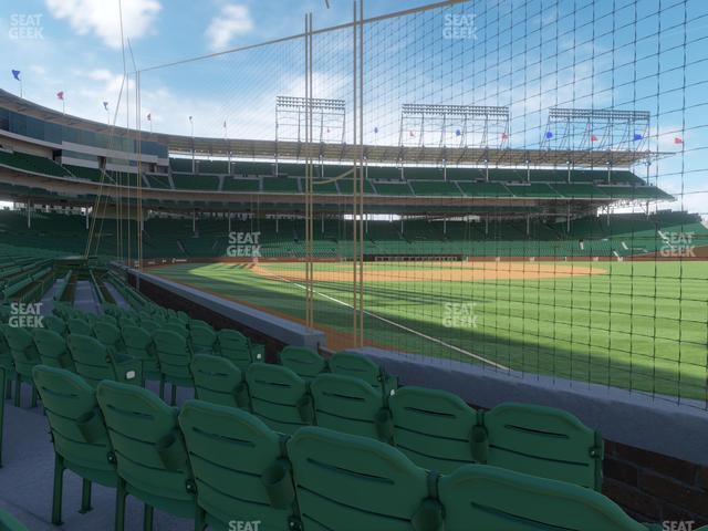 Seating view for Wrigley Field Section Club Box Outfield 31