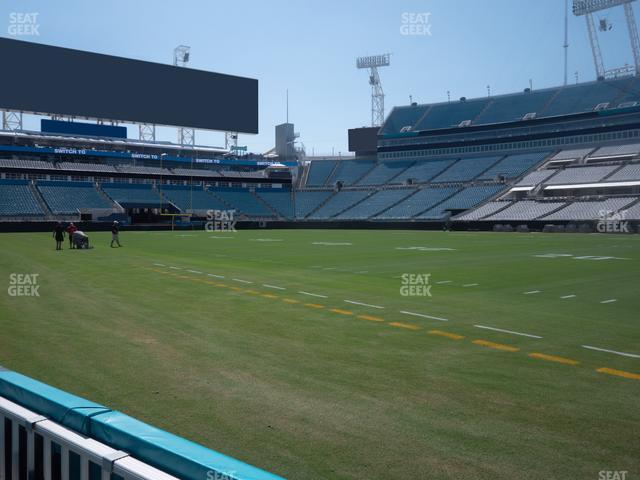 Seating view for EverBank Stadium Section Field North