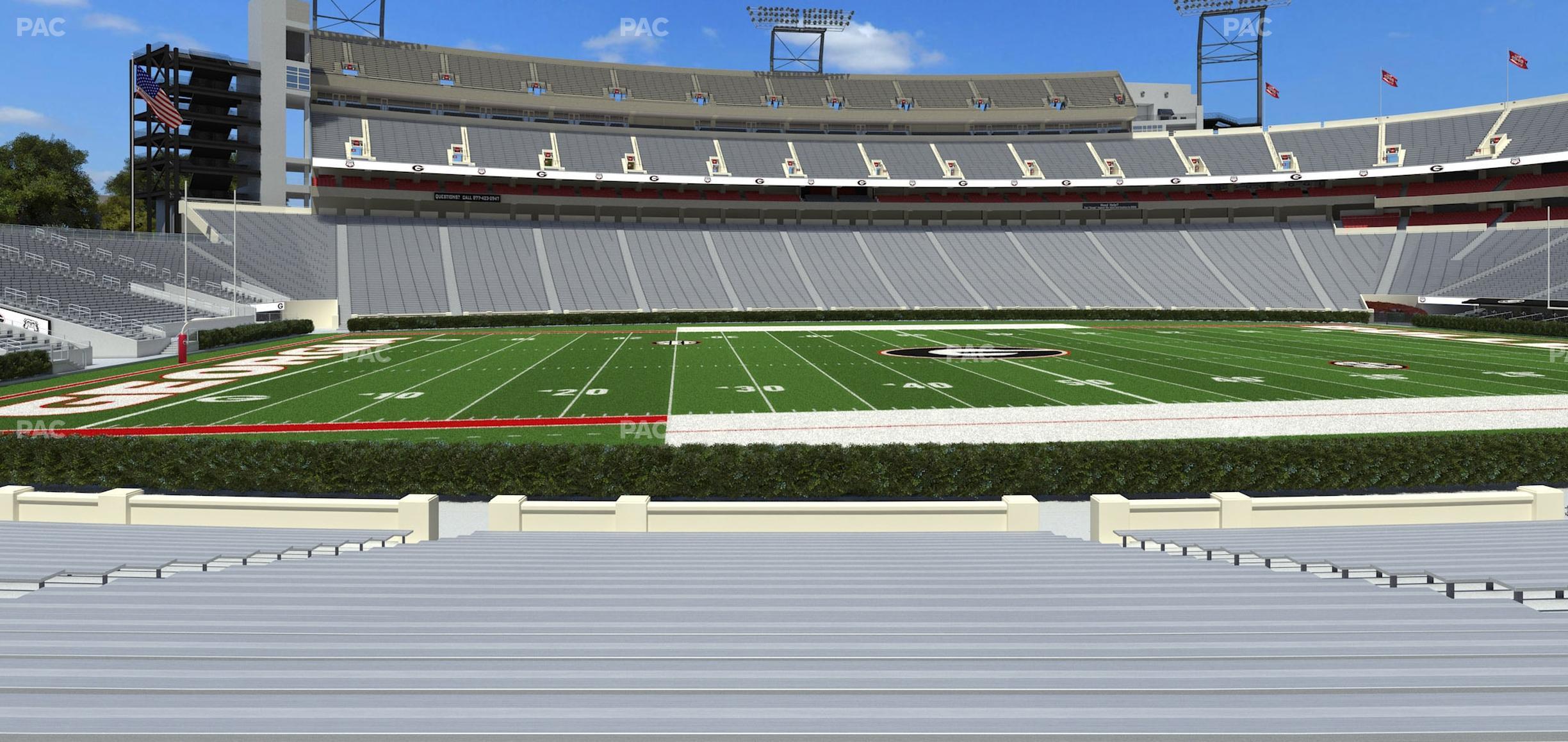 Seating view for Sanford Stadium Section 133