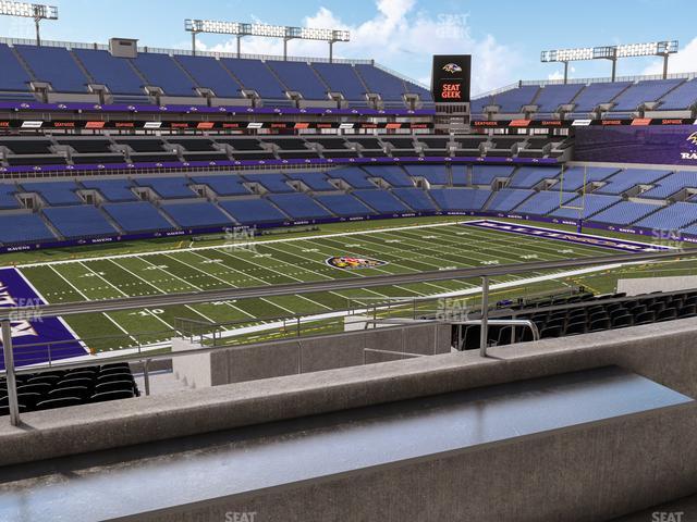 Seating view for M&T Bank Stadium Section Suite 327