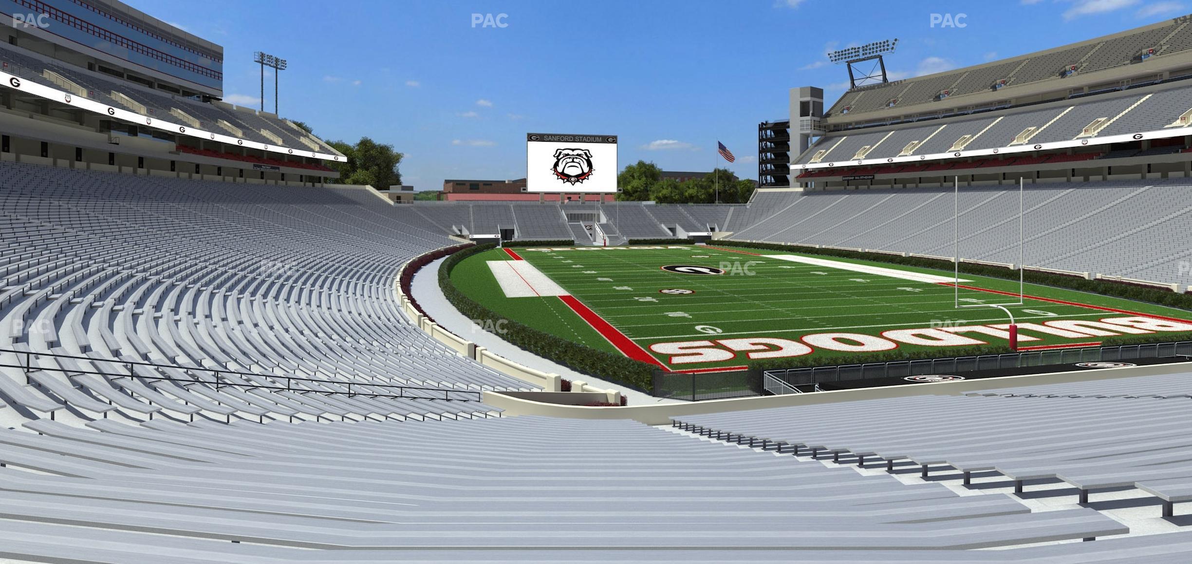 Seating view for Sanford Stadium Section 122