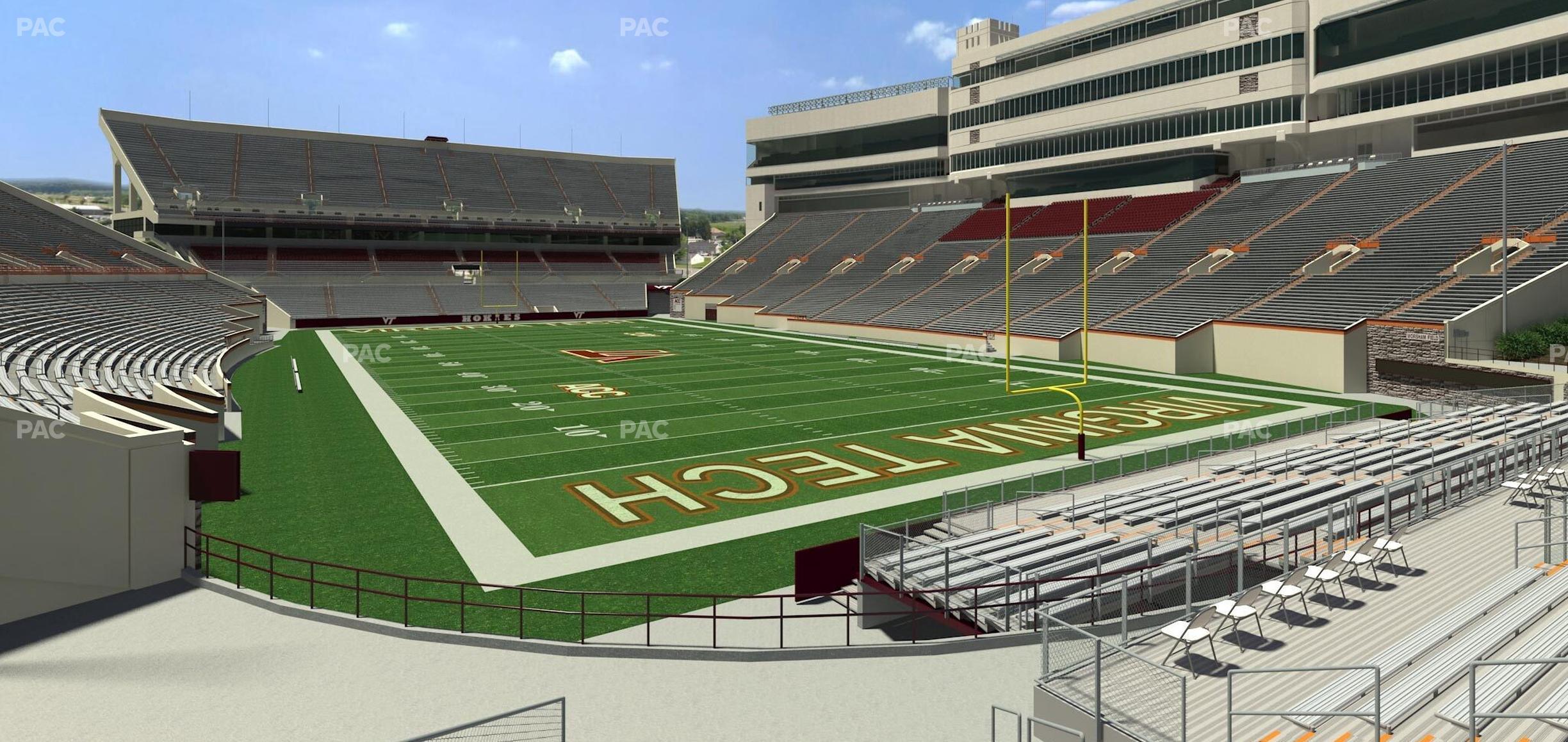 Seating view for Lane Stadium Section 125