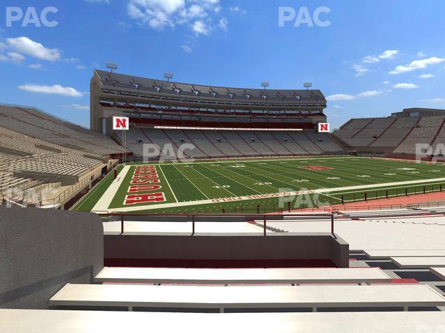 Seating view for Memorial Stadium Nebraska Section 31