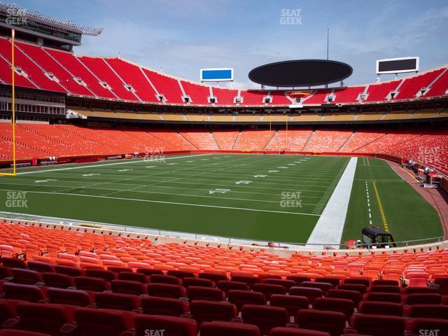 Seating view for GEHA Field at Arrowhead Stadium Section 108