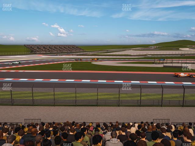 Seating view for Circuit of The Americas Section Turn 15 Grandstand 13